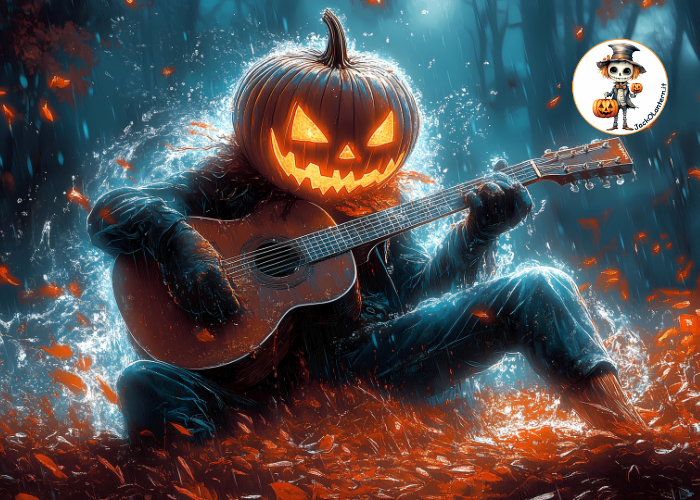 uomo con la testa di zucca Jack O'Lantern blog