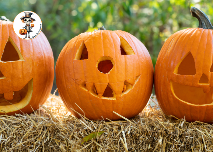 zucca intagliata per Halloween 